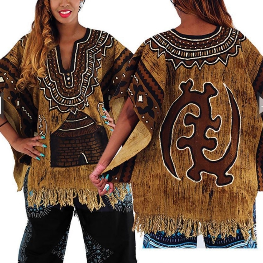 African Poncho Authentic Mud Cloth 🔥EXPENSIVE🔥